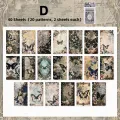 40 Sheets Retro Translucent Material Paper The Flashy Old Dream Series Memo Pad Paper Literary Mail Card Journal Planner Diary Scrapbooking. 