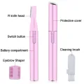 Electric Eyebrow Shaver Remover Body Hair Blade Razor Trimmer Epilator Scissors. 