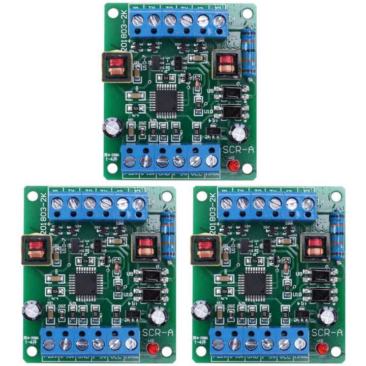 3X Single Phase Thyristor Trigger Board SCR-A Can Regulate Voltage, Temperature and Speed Regulation with MTC MTX Module