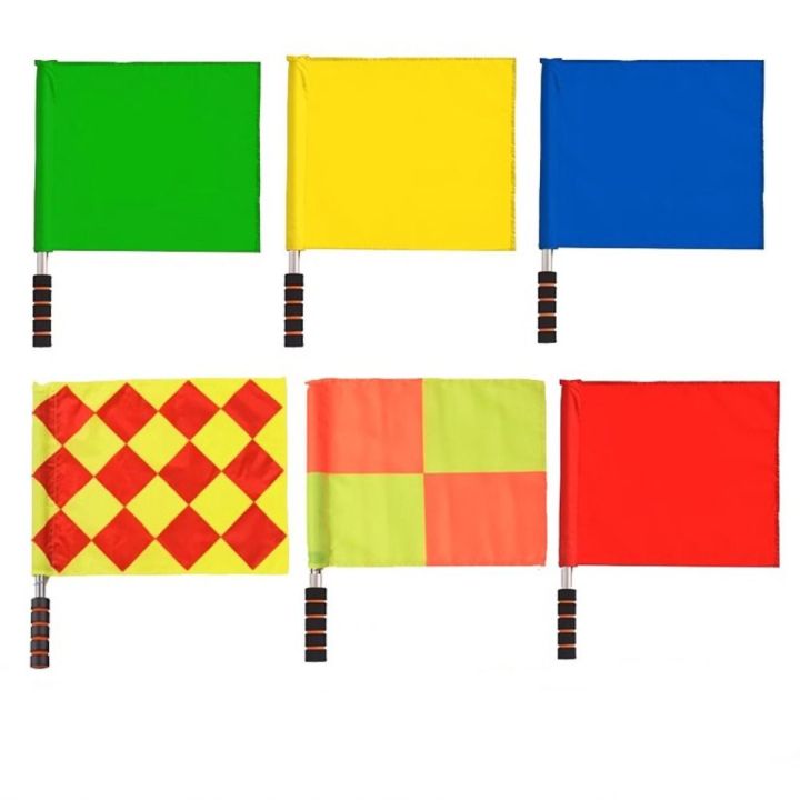 High Quality Professional Referee Flag with Sponges Handle Multi-color ...