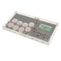 Fighting Stick Controller Arcade Fight Stick Controller Hot Swap Mechanical Switch with LED Light for Game Console. 