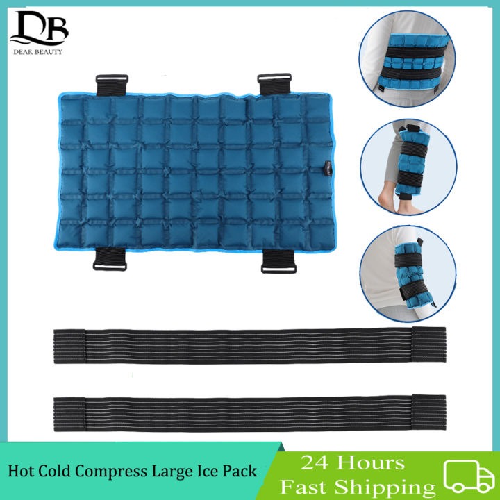 Reusable Large Ice Pack Wrap Hot Cold Compress Therapy Back Massage Pad ...