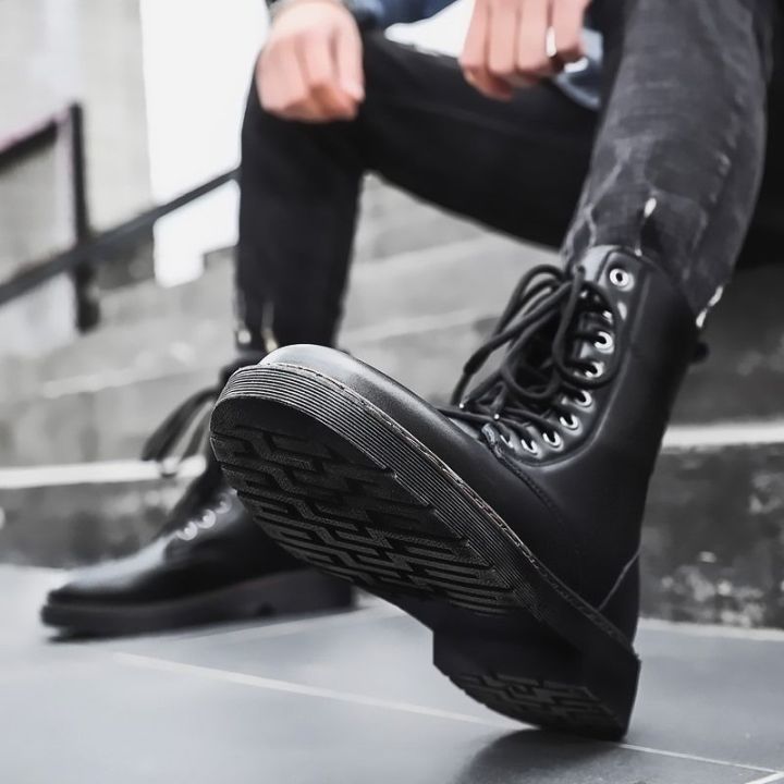 Summer Martin Boots Male 2024 New Spring Overalls British High-Top