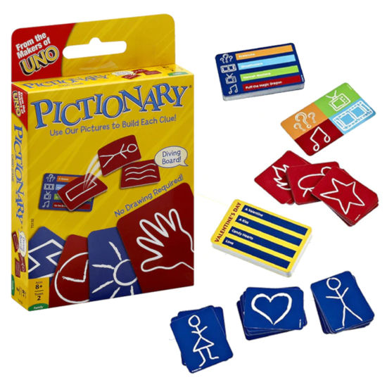Pictionary Card Game (Updated Version) - No Drawing Required