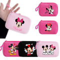 Mickey Minnie Mouse Coin Purse Mini Coin Key Bag Money Pocket Plush Wallet Kid Cartoon Moneybag Kawaii Birthday Gift Storage Bag. 