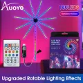 Auoyo 110/195 LED Strip Lights Dream Color Lamp Christmas Lights 5050 RGB Strip Lights Smart Flexible LED Firework Lights Music Sound Sync Lights with APP Remote Control DC 5V. 