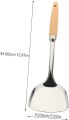 Chinese Wok Spatula, Stainless Steel Spatula with Heat Resistant Wooden Handle spatula wok Kitchen Cooking Utensil Set. 