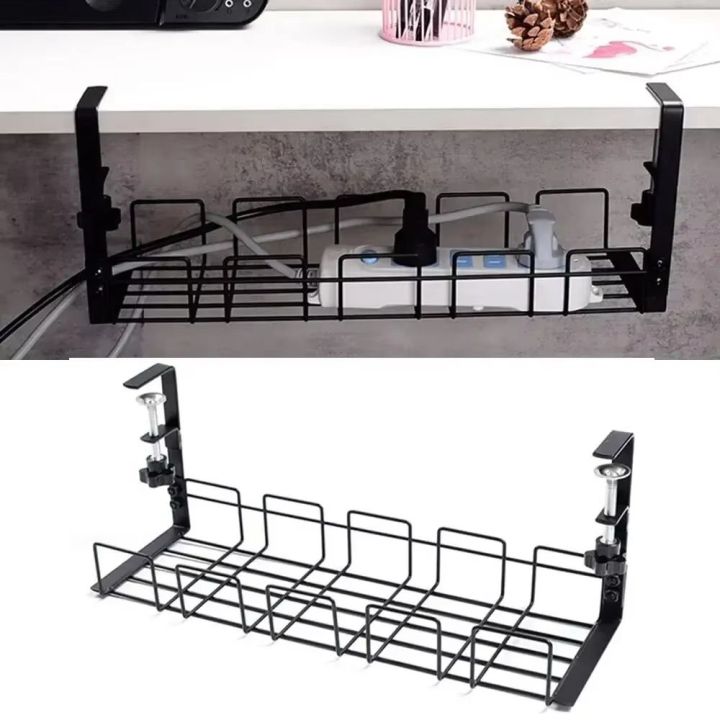 Multipurpose No Punching Under Table Storage Rack Space Saving ...