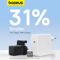 Baseus GaN5 30W Type-C Mini Fast Charger UK Plug. 