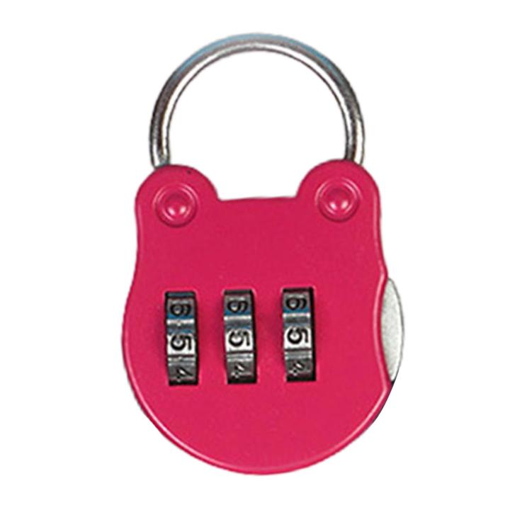 Quorrae Number Code Lock Vibrant Color 3 Digit Combination Padlock Code ...