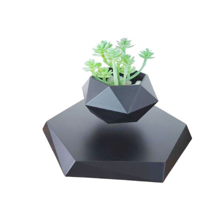 Floating Magnetic Levitating Bonsai Flower Pot Air Plant Pot Planter Pot for Home Office Desk Décor Creative Gift