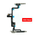Power Switch on off volume flex Cable with Metal Bracket Assembly For iphone 7 8 Plus 7plus 8plus. 