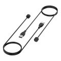 Bracelet USB Magnetic Attraction Plastic Charging Cable for Xiaomi Mi Band 5 / 6 / 7, Cable Length: 50cm(Black). 