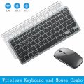 Three-mode Wireless Keyboard and Mouse Combo BT3.0 BT5.0 2.4GHz Rechargeable Keyboard Mouse Set for Mac iPad Windows PC Android. 