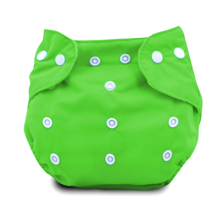 Green  washable diaper with 1 insert
