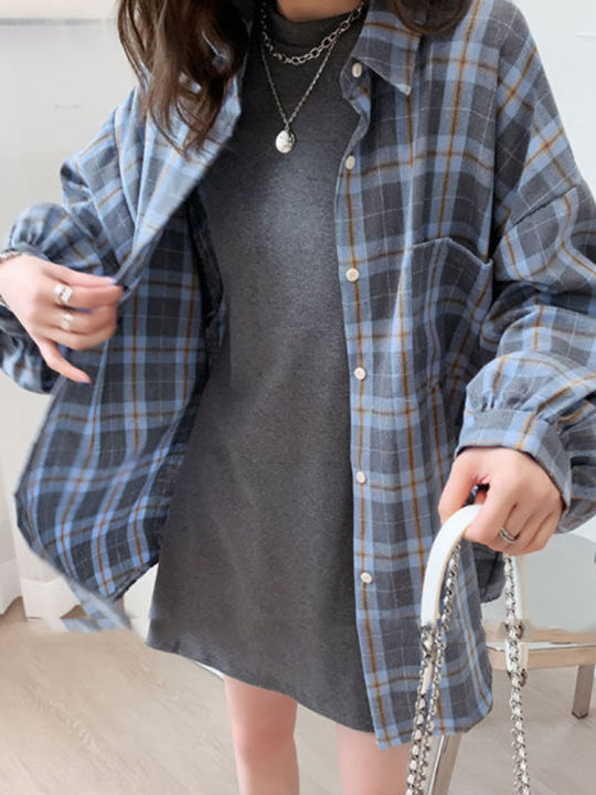 JMPRS%20Fashion%20Plaid%20Women%20Shirt%20Fashion%20Korean%20Oversize%20Tops%20Harajuku%20Daily%20All-match%20Long%20Sleeve%20Chic%20Yellow%20Shirts%20New%20-%20Image%206