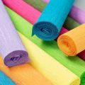 17 Colors 250x50cm Colored Crepe Paper Roll Origami Crinkled Crepe Paper Craft DIY Flowers Decoration Gift Wrapping Paper Craft. 
