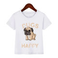 Funny t shirt for girls boys cool pug roller skating animal print tshirt camisetas kawaii kids clothes dog lover T-shirt boys. 