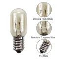 Premium Durable Microwave Oven Bulb 15 Watt Appliance Light Bulb E14 Base. 