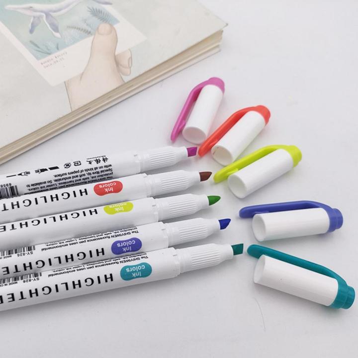 %E3%80%90Hot%E3%80%91%205Pcs%20Highlighter%20Marker%20Useful%20School%20Student%20Studying%20Marking%205-Color%20Highlighter%20Pen%20Plastic%20Shell%20Fluorescent%20Pen%20-%20Image%202