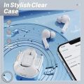 Bluetooth-Compatible Noise Canceling Translucent Earphones with Digital Display Charging Case Small Ear Buds for Sports Working. 