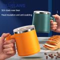 Tea Mug Spill Proof Insulated Tea Milk Beer Metal Cup. 
