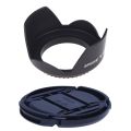 [Lens Hood Diameter 67 mm] Standard Lens Hood Camera Lens Protection Flower Shaped Hood 67 mm Lens & 67 mm Lens Cap Protective Cover New. 