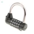 3X Case Combination Lock Padlock Black 5-digit resettable. 