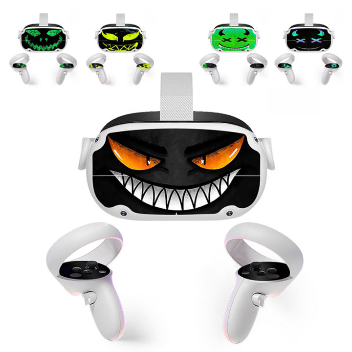 Occulus Pascode Pattern Sticker Vinyl Skin for Oculus Quest 2 VR Headset Controller PVC Decals ...