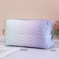 Gradient Color Makeup Bag For Women Zipper Velvet Cosmetic Bag Pouch Travel Large Female Make Up Pouch Necessaries. 