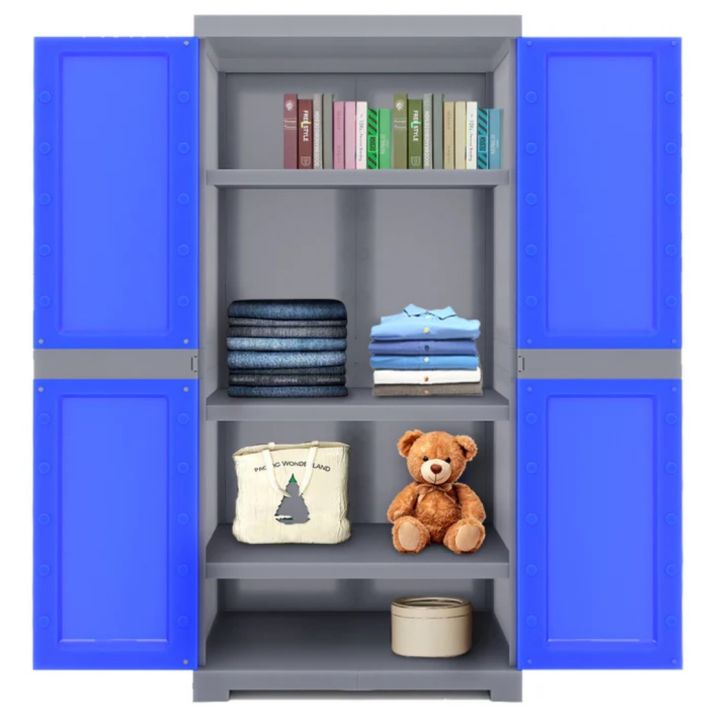 Nilkamal%20Plastic%20Freedom%20Mini%20Medium%20/Baby%20Cupboards%20-%20Grey%20/%20Tulip%20Pink,Grey/Blue%20-%20Image%202