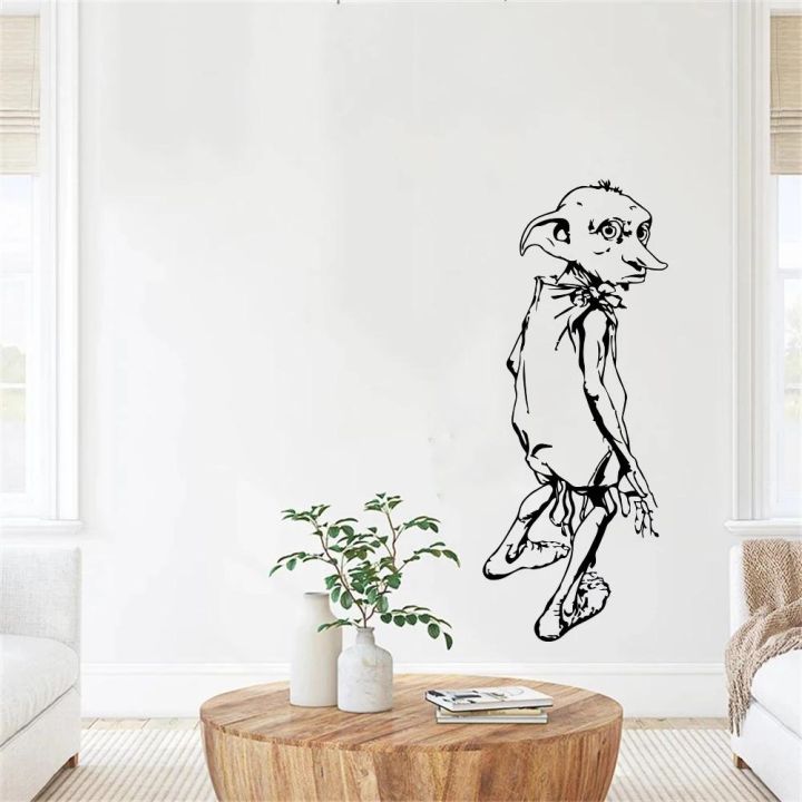 1 pc cartoon cute Dobby Alien Cartoon Movie Pott Dobby добби Wall ...