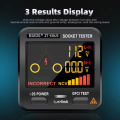 Digital Digital Display Socket Tester Accurate Plug Checker User-Friendly Multifunctional Voltage Detector for Electrical Testing Home Use Industrial Use. 