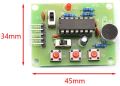 Voice Recorder 20 Second Sound Recorder DIY Kit [DKT-109]. 