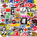 20/40/60 pcs of JDM Racing car stickers rally stickers for cars skateboard. 