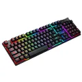 Firewings T20 Gaming Keyboards Computer Keyboard Backlight 104 Buttons USB Ergonomic Wired PC Laptop Games. 