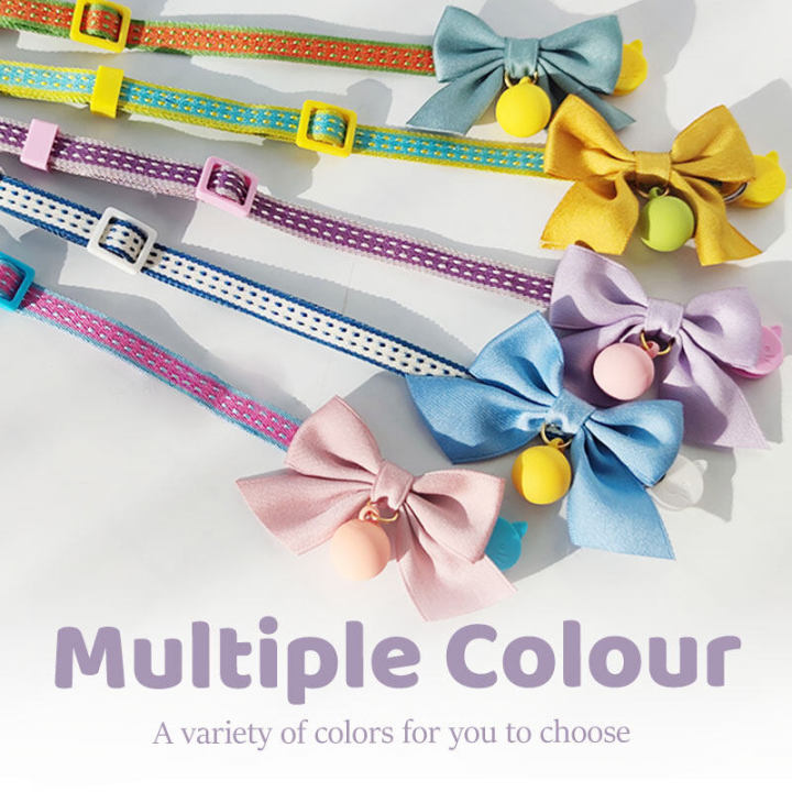 HamshMoc%20Breakaway%20Cat%20Collar%20Lightweight%20Pet%20Collar%20Safety%20Adjustable%20Durable%20Comfortable%20Soft%20with%20Bell%20Cute%20Bow%20Tie%20for%20Kittens%20Cats%20Rabbits%20Puppies%20-%20Image%208
