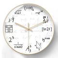 LeiyanLuxury wall clock New Chalkboard Math Formulas Wall Clock Fashion Science Mathematics Art Wall Decor Back To School Children Bedroom Wall Decor. 