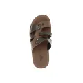 U Softo Men Toe Rings Slippers Brown. 