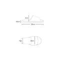 【WEJA】1Pair Hotel Slippers Thickened Disposable Home Guest Indoor Slippers Open Toe Non-slip Couple Travel Slippers. 