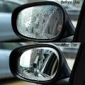 Car Mirror Window Clear Film Anti Fog Car Rear-view Mirror Protective Film Waterproof Car Sticker 2 PCs/Set. 
