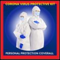 Hazmat Suit Coveralls Anti-virus Protection Clothing Safety Disposable Medical Corona Covid-19 Mask. 