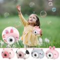Juguete Hot Kids Bubble Camera Automatic Machine Cute Animal Electric Soap Bubble Toys have light and music Pig Bubble Camera. 