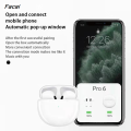 Facai 【New design】Earphones Pro6 Wireless Bluetooth Headset Stereo Binaural Affordable Tws In-Ear Macaron J6 6 Th Generation Bluetooth Headset. 