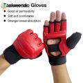 Homestar Half Finger Boxing Gloves PU Leather MMA Fighting Kick Boxing Gloves Karate Muay Thai Training Workout Gloves. 