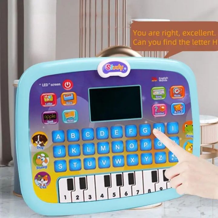 Learning Tablet with LED Display, Teach Alphabet, Numbers, Word, Music ...