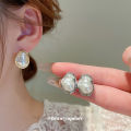 Silver Needle Irregular Baroque Pearl Stud Earrings French Temperament Entry High-Grade Earrings Niche Vintage Earrings Women. 