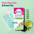 Veet Professional Easy Gel Wax Strips Legs & Body Dry Skin - 8 Strips (4 Double Sided). 
