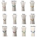 Buckle Clips Small Curtain Clip Pull-Out Tie With Strap Curtain Holders Adjust Length Freely Installation-free Rope Curtain Decor. 