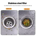 1Pc Water Sink Filter Shower Drain Hole Anti Blocking Mesh Stainless Steel Sink Strainer Floor Drain with Handle Kitchen Gadgets. 